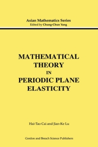 Imagen de portada: Mathematical Theory in Periodic Plane Elasticity 1st edition 9789056992422