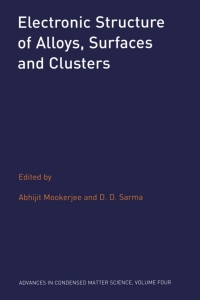 Immagine di copertina: Electronic Structure of Alloys, Surfaces and Clusters 1st edition 9780415272490