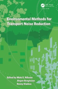 Imagen de portada: Environmental Methods for Transport Noise Reduction 1st edition 9780415675239