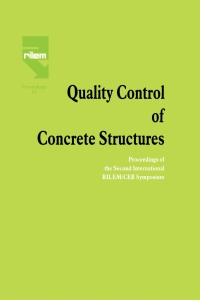 Cover image: Quality Control of Concrete Structures 1st edition 9780419158004