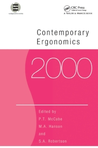 Immagine di copertina: Contemporary Ergonomics 2000 1st edition 9780748409587