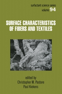 Imagen de portada: Surface Characteristics of Fibers and Textiles 1st edition 9780824700027