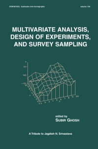 Cover image: Multivariate Analysis, Design of Experiments, and Survey Sampling 1st edition 9780824700522