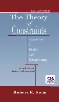 表紙画像: The Theory of Constraints 2nd edition 9780824700645