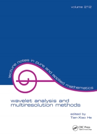 Imagen de portada: Wavelet Analysis and Multiresolution Methods 1st edition 9781138442665