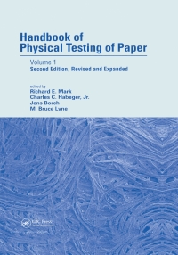 Imagen de portada: Handbook of Physical Testing of Paper 2nd edition 9780824704988