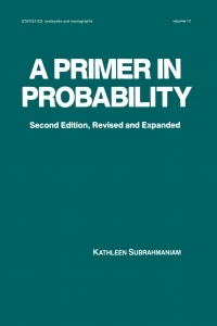 Cover image: A Primer in Probability 2nd edition 9780367580148