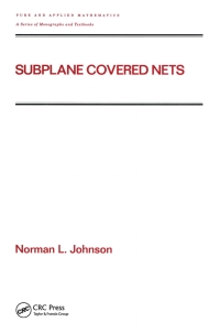 Cover image: Subplane Covered Nets 1st edition 9780824790080