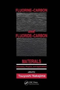 Imagen de portada: Fluorine-Carbon and Fluoride-Carbon Materials 1st edition 9780824792862