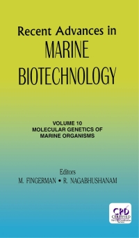 Cover image: Recent Advances in Marine Biotechnology, Vol. 10 1st edition 9781578082971