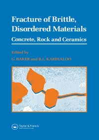 Imagen de portada: Fracture of Brittle Disordered Materials: Concrete, Rock and Ceramics 1st edition 9780415514323