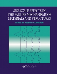 Imagen de portada: Size-Scale Effects in the Failure Mechanisms of Materials and Structures 1st edition 9780419205203
