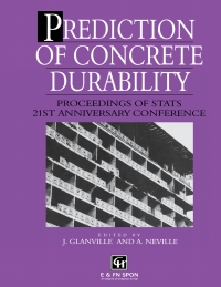 Immagine di copertina: Prediction of Concrete Durability 1st edition 9780367448219
