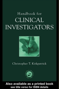 Cover image: Handbook for Clinical Investigators 1st edition 9780748407125