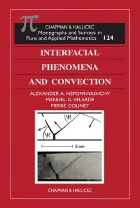 Titelbild: Interfacial Phenomena and Convection 1st edition 9781584882565