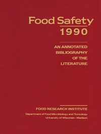 Cover image: Food Safety 1990 9780750692106