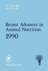 Cover image: Recent Advances in Animal Nutrition 9780408041508