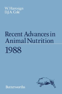 Titelbild: Recent Advances in Animal Nutrition 1988 9780407011656