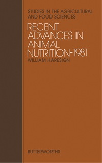 Titelbild: Recent Advances in Animal Nutrition 9780408710145