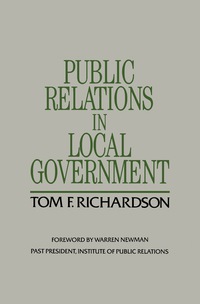 صورة الغلاف: Public Relations in Local Government 9780434917266