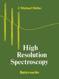 Cover image: High Resolution Spectroscopy 9780408106054