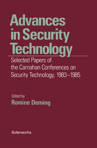 صورة الغلاف: Advances in Security Technology 9780409900521