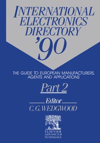 Imagen de portada: International Electronics Directory '90 3rd edition 9780948577406