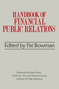 صورة الغلاف: Handbook of Financial Public Relations 9780434901821