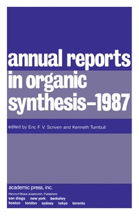 Cover image: Annual Reports in Organic Synthesis — 1987 9780120408184