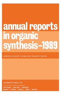 Cover image: Annual Reports in Organic Synthesis — 1989 9780120408191