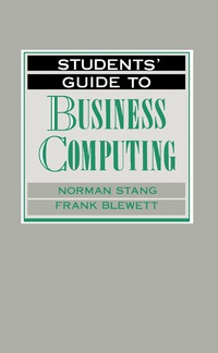 Omslagafbeelding: Students' Guide to Business Computing 9780434918775