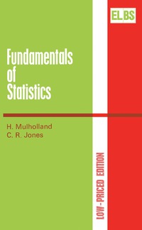表紙画像: Fundamentals of Statistics 9780408706766