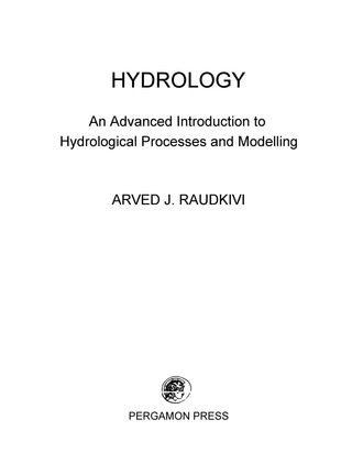 Cover image: Hydrology 9780080242613