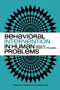 Cover image: Behavioral Intervention in Human Problems 9780080177373