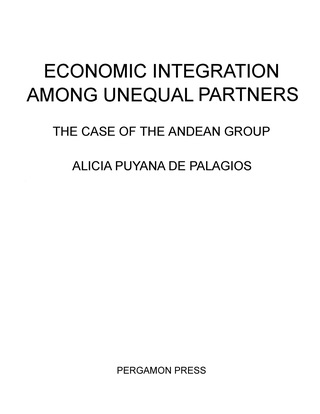 Cover image: Economic Integration Among Unequal Partners 9780080288222