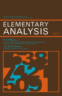 Cover image: Elementary Analysis 9780080107820