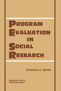 صورة الغلاف: Program Evaluation in Social Research 9780080233598