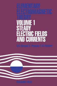 表紙画像: Steady Electric Fields and Currents 9780080160801