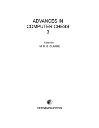 Cover image: Advances in Computer Chess 9780080268989