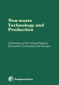 Cover image: Non-Waste Technology and Production 9780080220284