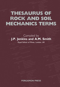 表紙画像: Thesaurus of Rock and Soil Mechanics Terms 9780080316321