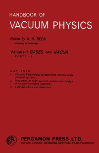 Cover image: Gases and Vacua 9780080104256