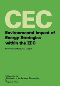 Titelbild: Environmental Impact of Energy Strategies Within the EEC 9780080256818