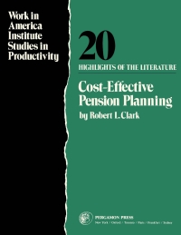 Cover image: Cost-Effective Pension Planning 9780080295015
