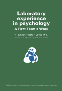 Titelbild: Laboratory Experience in Psychology 9780080114859