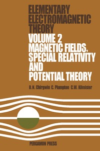表紙画像: Magnetic Fields, Special Relativity and Potential Theory 9780080166001