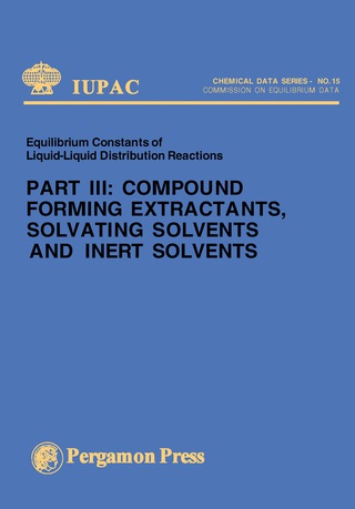 Cover image: Compound Forming Extractants, Solvating Solvents and Inert Solvents 9780080220321