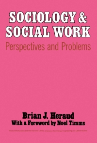 Omslagafbeelding: Sociology and Social Work 9780080158549