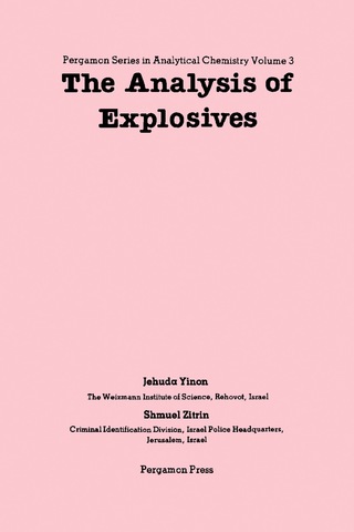 Cover image: The Analysis of Explosives 9780080238463