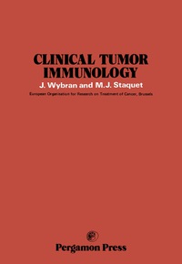 صورة الغلاف: Clinical Tumor Immunology 9780080211015